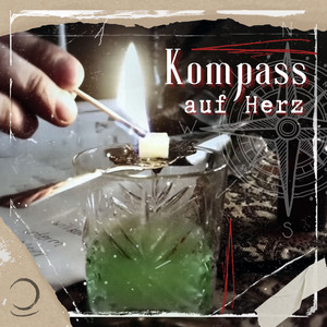 Kompass auf Herz