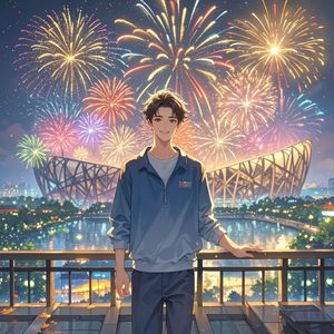 奥运烟花的回忆-一粒尘埃