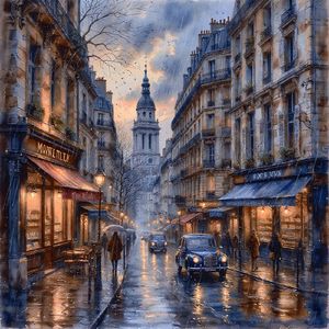 "На Монмартр опустился дождь"
