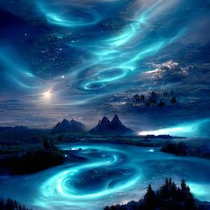 静谧池塘涟漪起