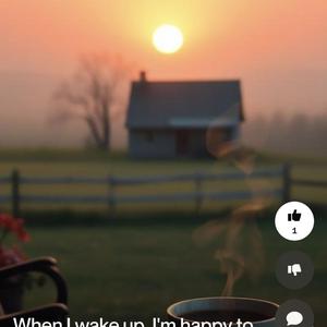 When i wake up Im happy to see you