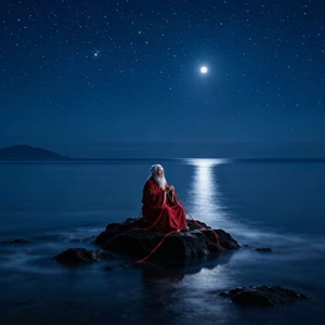 这夜的海