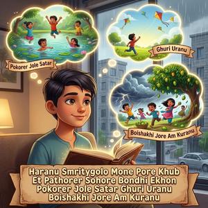 হারানো স্মৃতিগুলো মনে পড়ে খুব ইট পাথরের শহরে বন্দি এখন পুকুরের জলে সাঁতার ঘুড়ি উড়ানো বৈশাখী ঝড়ে আম কুড়ানো Haranu Smritygolo Mone Pore Khub Et Pathorer Sohore Bondhi Ekhon Pokorer Jole Satar Ghuri Uranu Boishakhi Jore Am Kuranu