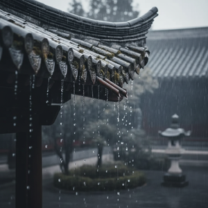 雨落旧檐声声慢