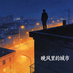 晚风里的城市