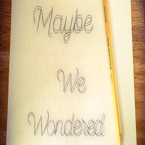 Maybe We Wondered