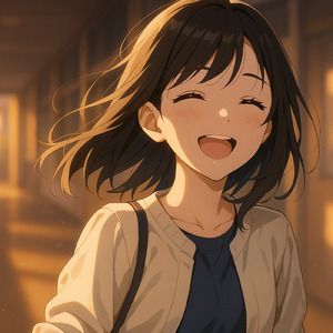 笑った瞬間に