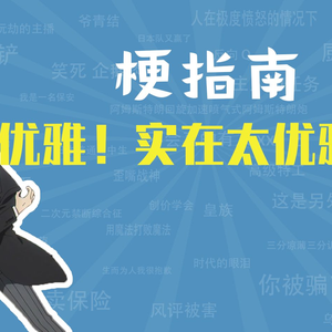 优雅！实在太优雅了！是什么梗【梗指南】