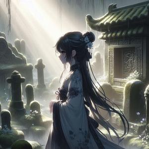 守墓的少女