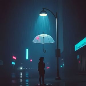 雨落信号灯