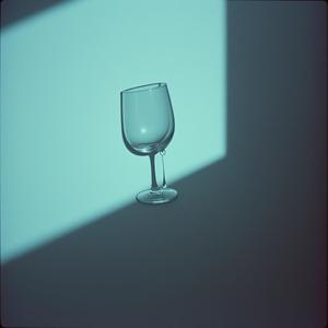 빈 잔에 그림자만