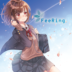 赤い夕陽と三日月