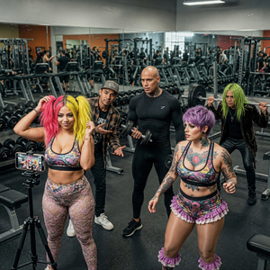 Gym Girl Spy Mode