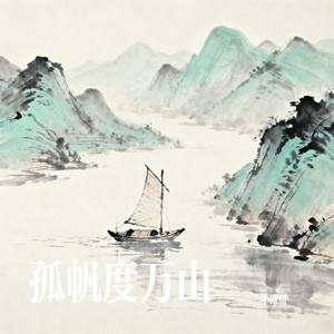 孤帆度万山