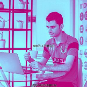 柔和的办公室工作时刻