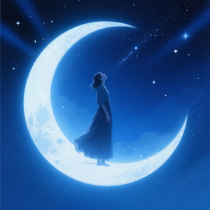 思念的人住在弯月亮