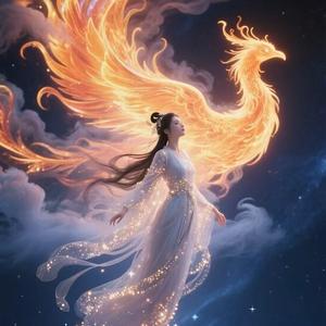 从天际飘向了你