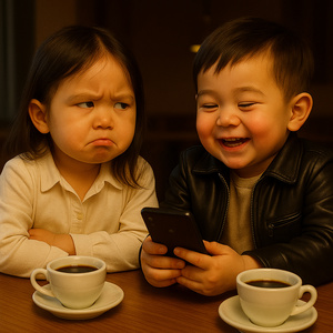 너 또 봐, 또 봐, 또 폰만 봐