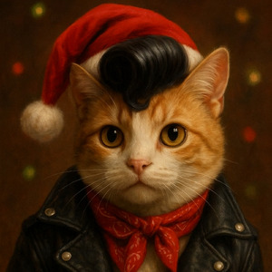 Xmas Rock’n’Roll Cat
