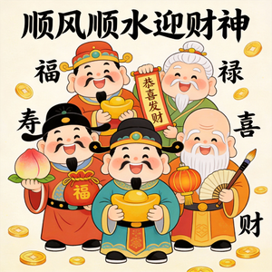 2026顺风顺水顺财神（马年发发发）