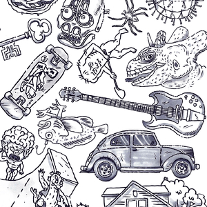 Guitar Pedal Box of Paraphernalia