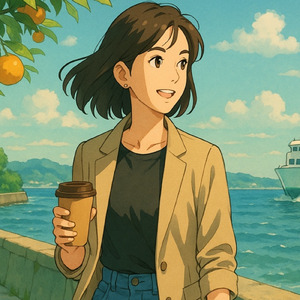 ひとしずくの午後 - 柑橘の香り、波のリズム