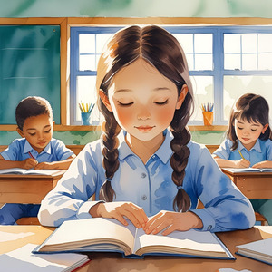 無言の教師、我が子の目　子女名優