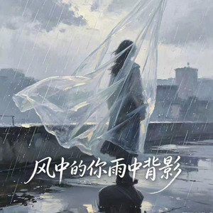 风中的你雨中背影