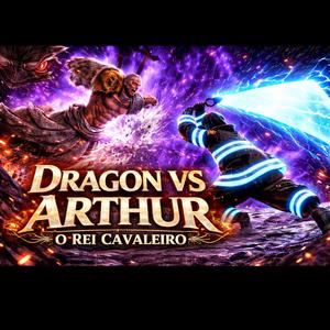 Dragon vs Arthur o rei cavaleiro (fire force)