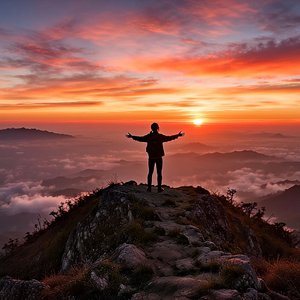 自由天使展翅翱翔