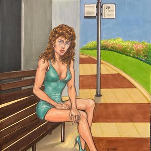 Wrote Something About You (stained glass canvas)