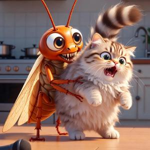 តាលូនទូន ចៃឆ្មាខាំអាម៉េវ