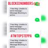 Atm topsteppa - Blocked numbers