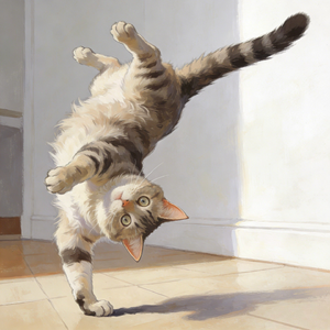 我家猫会后空翻