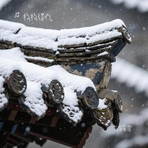 瓦当落雪