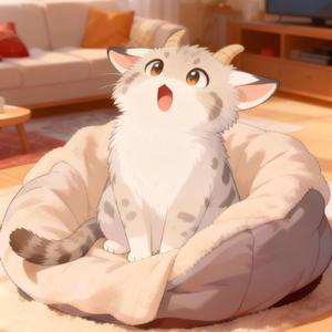 冬は炬燵に猫 起床 Winter kotatsu and cat wake up