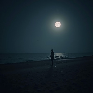 In the faint moonlight