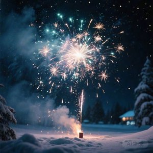冬夜的烟火