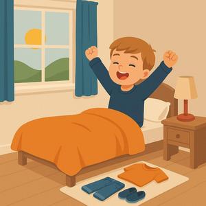 Wakey wakey it's time to get dressed