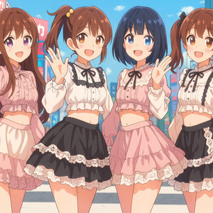 スクランブル交差点で