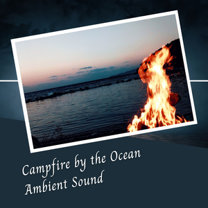 Campfire by the Ocean Ambient Sound - 1 Hour