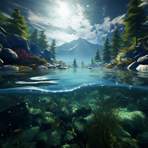 Peaceful Stream Echoes for Stress Relief