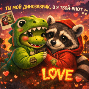 Ты мой динозаврик,а я твой енот