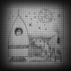 Maja fliegt zum Mond