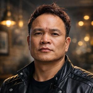 봄비가 세차게 내려요