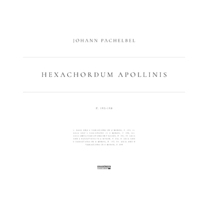Hexachordum Apollinis: No. 1 in D Minor. Aria and 6 Variations, P. 193