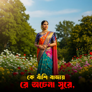 কে বাঁশি বাজায় রে অচেনা সুরে