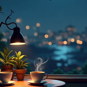月明かりのコーヒーとそよ風