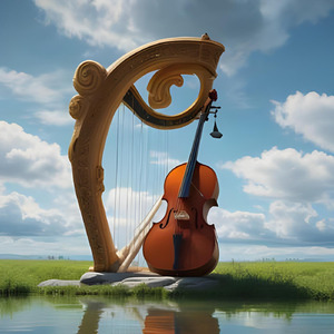 ハープとチェロのやさしい子守唄