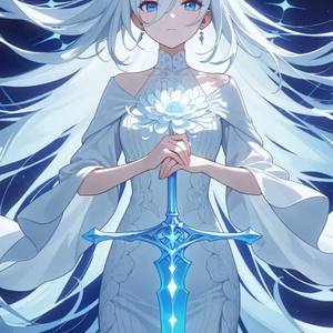 一輪の白菊 Sword (Remake) by Aetheryn (エイセリン)